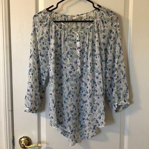 Floral long sleeve blouse